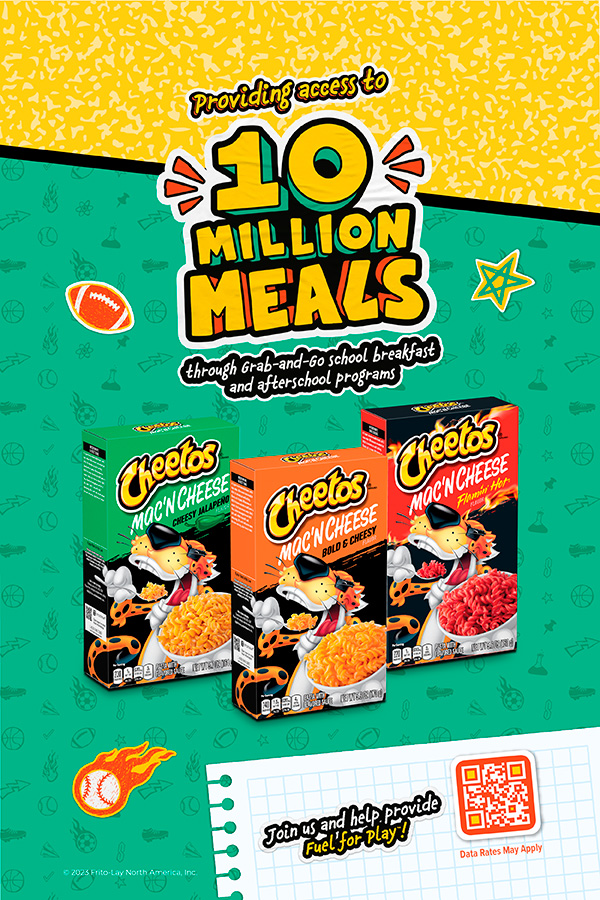 Back to School is upon us, and this year Cheetos partnered with GENYOUth to provide access to 10 Million Meals through grab-and-go school breakfast and after school programs. ✏️ 🚌 👏🏼 Support their mission with every variety pack you purchase!