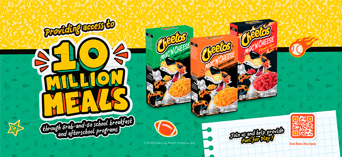 Back to School is upon us, and this year Cheetos partnered with GENYOUth to provide access to 10 Million Meals through grab-and-go school breakfast and after school programs. ✏️ 🚌 👏🏼 Support their mission with every variety pack you purchase!